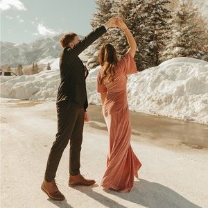 Baltic Born Meghan Muave velvet maxi wrap